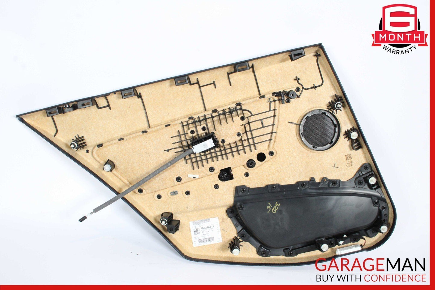 12-18 BMW 320i F30 Rear Right Side Interior Door Trim Panel Cover Assembly OEM