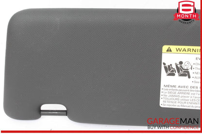15-18 Audi Q3 Front Right Passenger Side Sun Visor Sunvisor Black 8K0857552 OEM