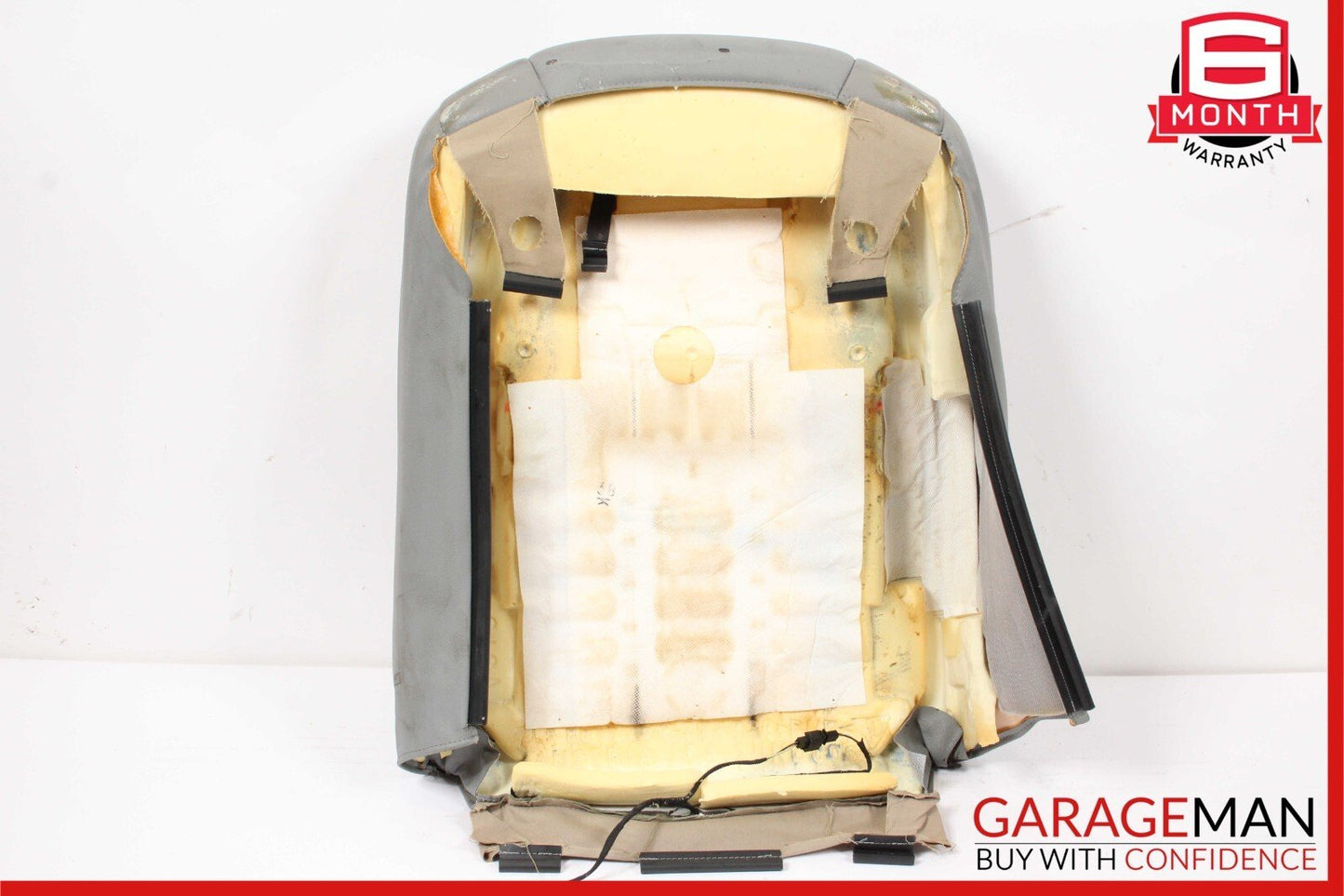 03-10 Porsche Cayenne 955 957 Front Right Side Top Upper Seat Cushion Cover Grey