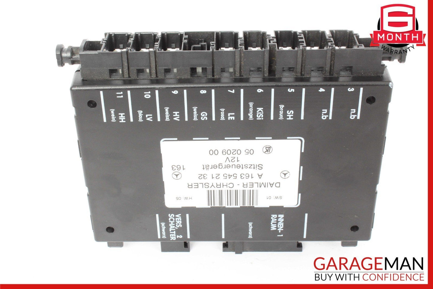 98-05 Mercedes W163 ML500 ML320 ML55 AMG Front Right / Left Seat Control Module