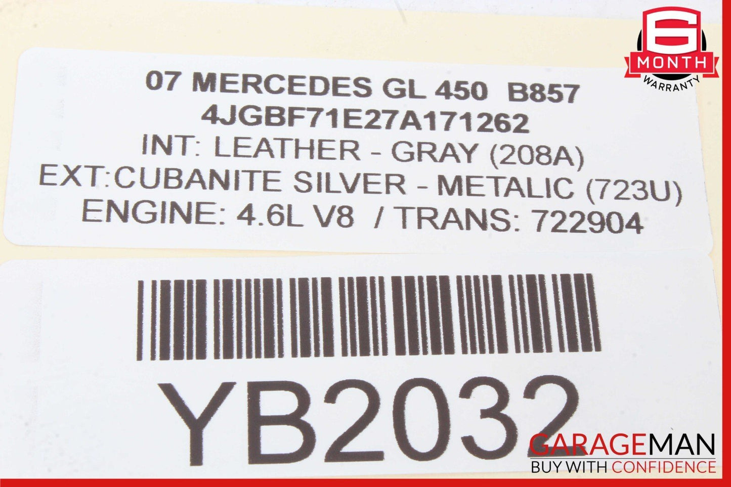 03-11 Mercedes X164 GL450 Seat Control Module Front Left 2118704926 OEM