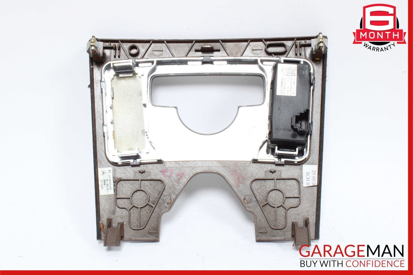 10-13 Mercedes W212 E350 E550 Center Console Switch Trim Cover Bezel Wood OEM