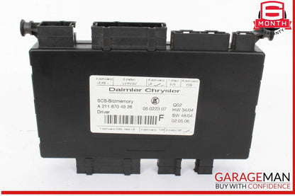 03-12 Mercedes X164 GL450 4MATIC ML500 Front Left Side Seat Control Module OEM