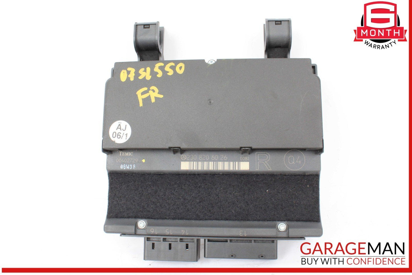 03-12 Mercedes R230 SL550 SL55 AMG Front Right Under Seat Control Module Unit