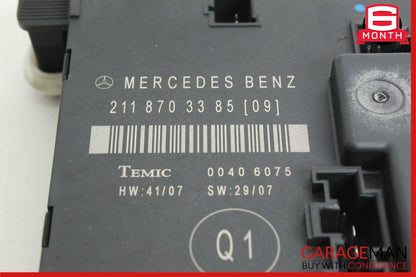 07-09 Mercedes W211 E350 E550 E320 Rear Left Door Control Module 2118703385 OEM