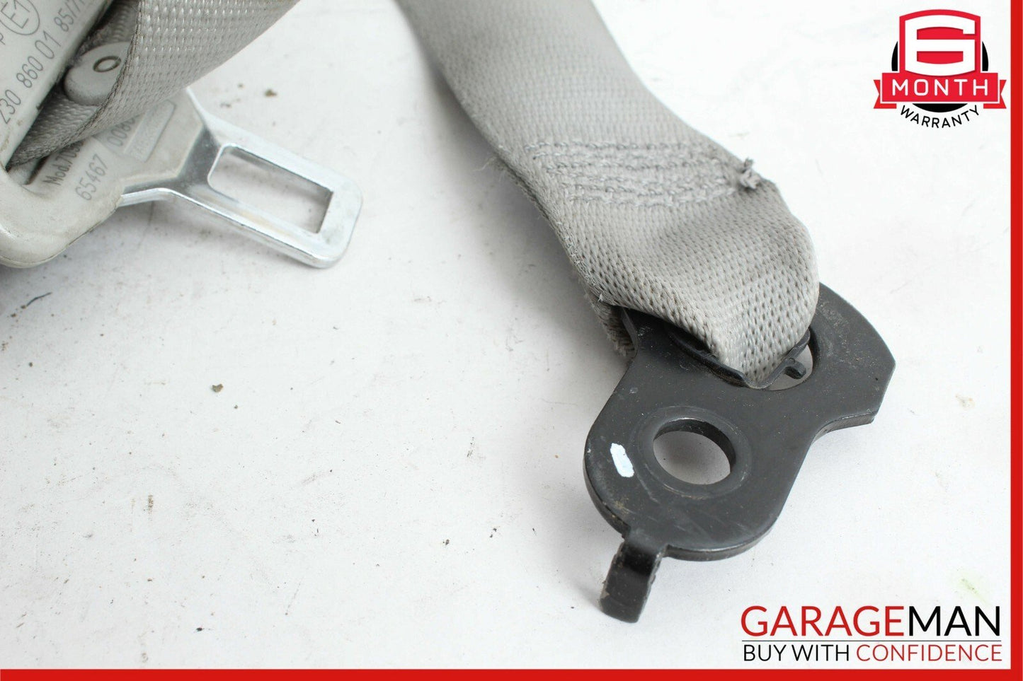 03-06 Mercedes R230 SL500 Front Left Driver Seatbelt Seat Belt Retractor Gray