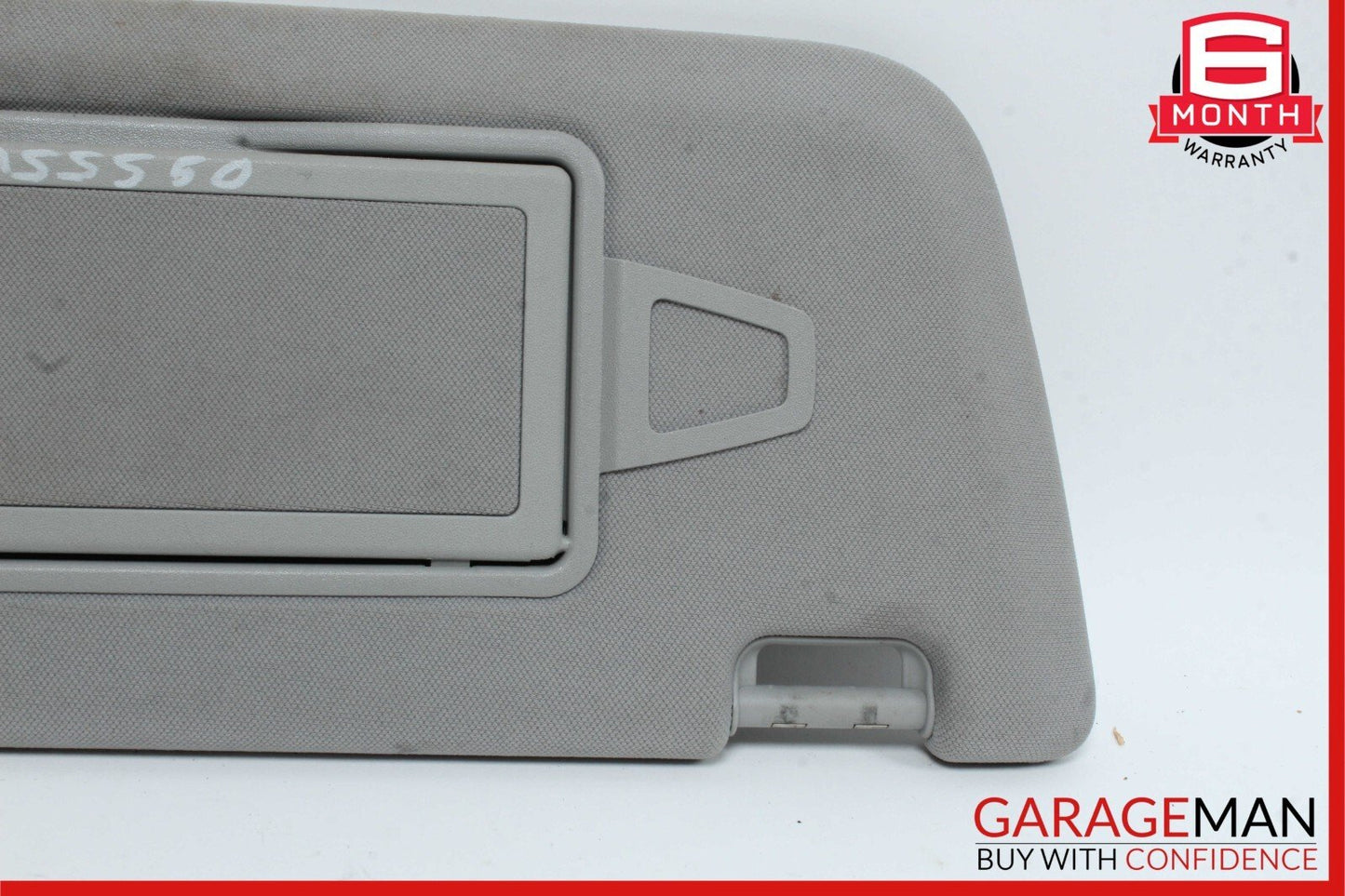 07-13 Mercedes W221 S550 Front Right Sun Visor Shade Sunvisor Grey Suede OEM
