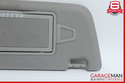07-13 Mercedes W221 S550 Front Right Sun Visor Shade Sunvisor Grey Suede OEM