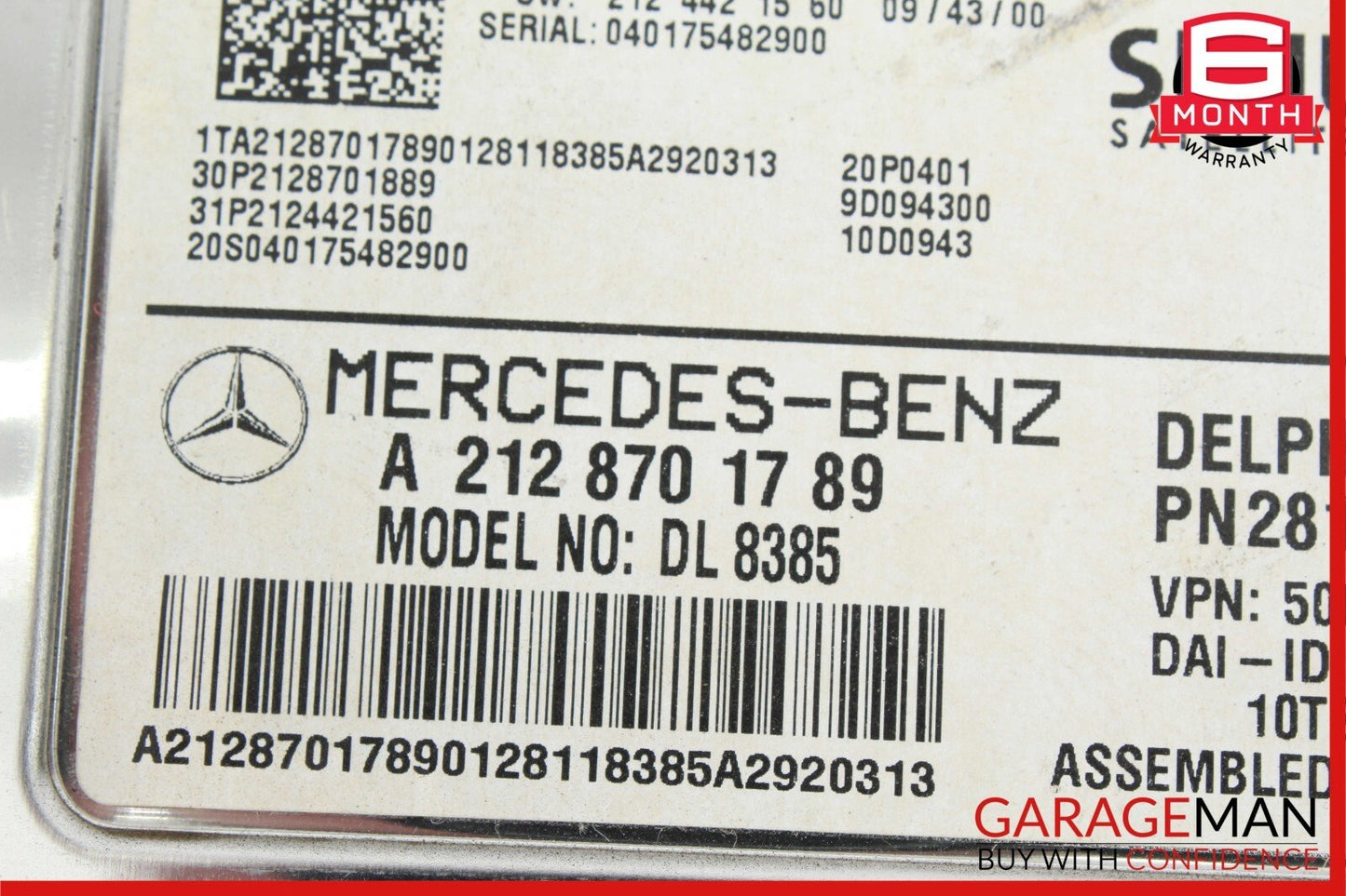 10-17 Mercedes W212 E350 E550 Sirius Satellite Radio Receiver 2128701789 OEM