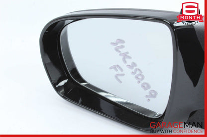 09-11 Mercedes R171 SLK350 Front Left Driver Side Mirror Door Rear View Black