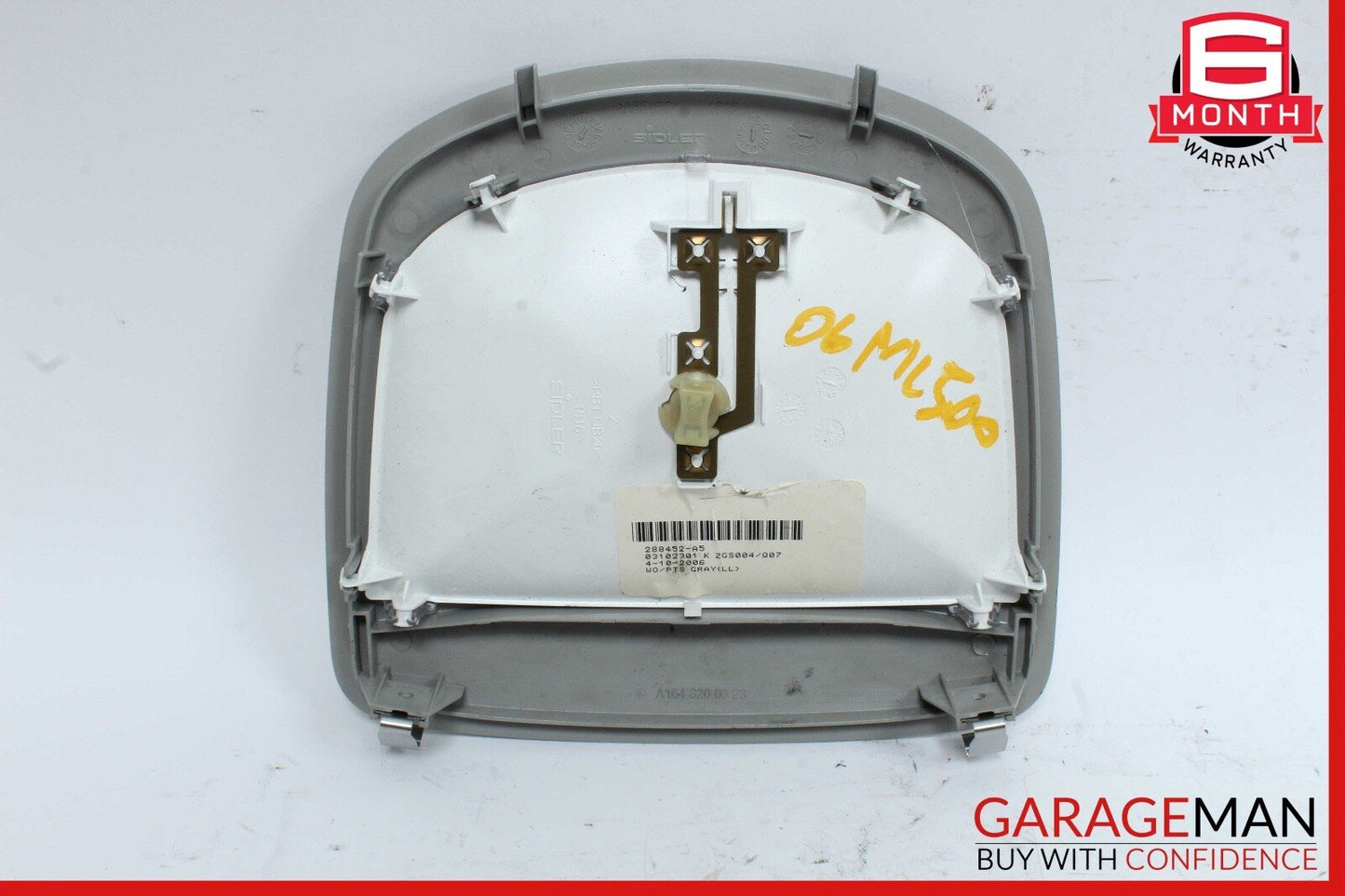 06-12 Mercedes W164 ML500 GL450 R350 Rear Overhead Dome Light Lamp Assembly OEM