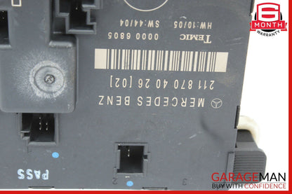 03-09 Mercedes W211 E550 E350 E63 AMG Rear Left Side Door Control Module Unit