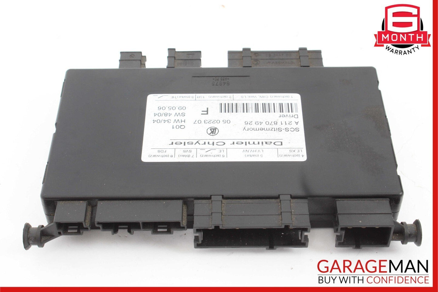 03-12 Mercedes SLK280 E350 CLS550 E320 ML500 Front Left Side Seat Control Module