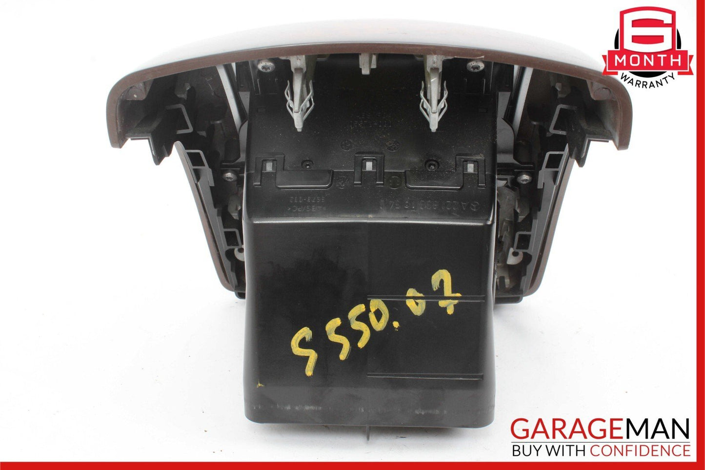 07-13 Mercedes W221 S550 Rear Center Console A/C AC Air Vent Trim Assembly Wood