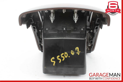 07-13 Mercedes W221 S550 Rear Center Console A/C AC Air Vent Trim Assembly Wood
