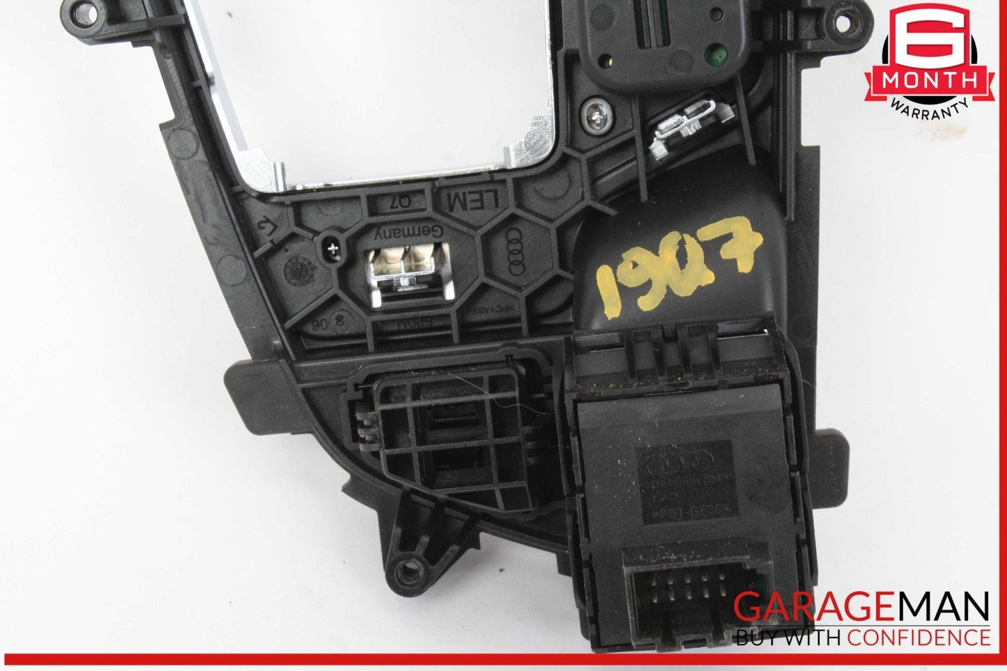 17-19 Audi Q7 Gear Shift Shifter Trim Cover Panel w/ Parking Brake Switch OEM