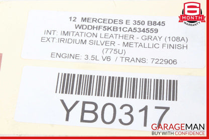08-20 Mercedes W212 E350 Front Right Passenger Side Seat Control Module OEM