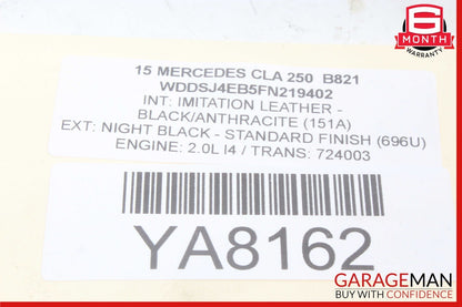 08-20 Mercedes W117 CLA250 GLK350 Headlight Fog Light Switch Control Module OEM