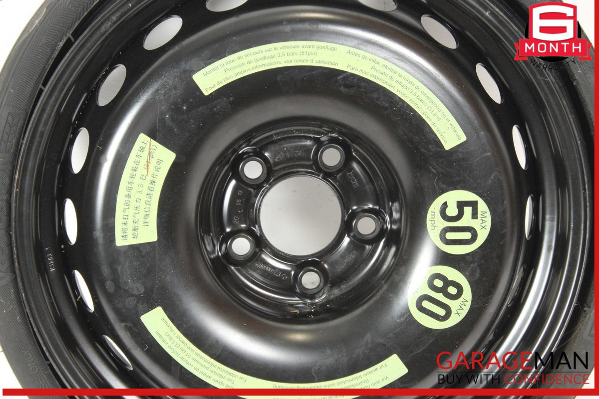 12-20 Mercedes R172 SLK350 Emergency Spare Tire Wheel Donut Space Saver 4.5Bx17