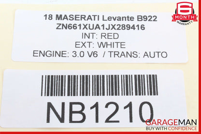 17-20 Maserati Levante S M161 Rear Left or Right Side Seatbelt Black OEM