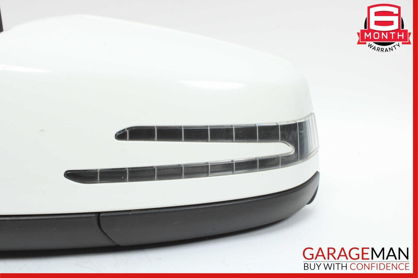 10-11 Mercedes W204 C300 Front Left Driver Side Rear View Door Mirror White OEM