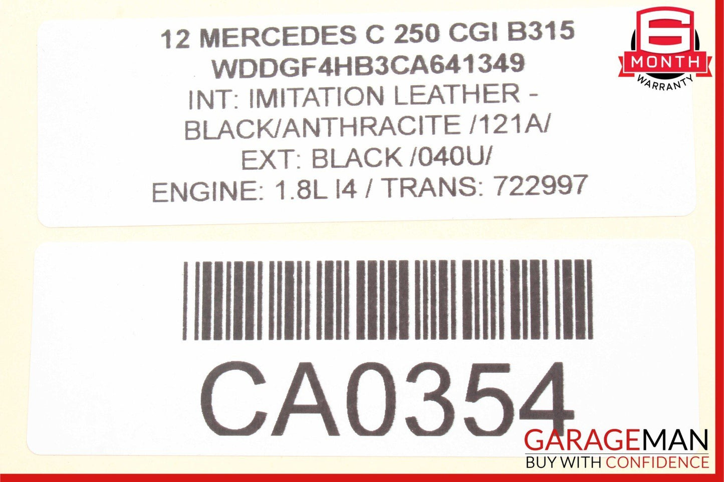 08-14 Mercedes W204 C250 C350 Rear Shock Absorber Strut Coil Spring Set of 2 Pc