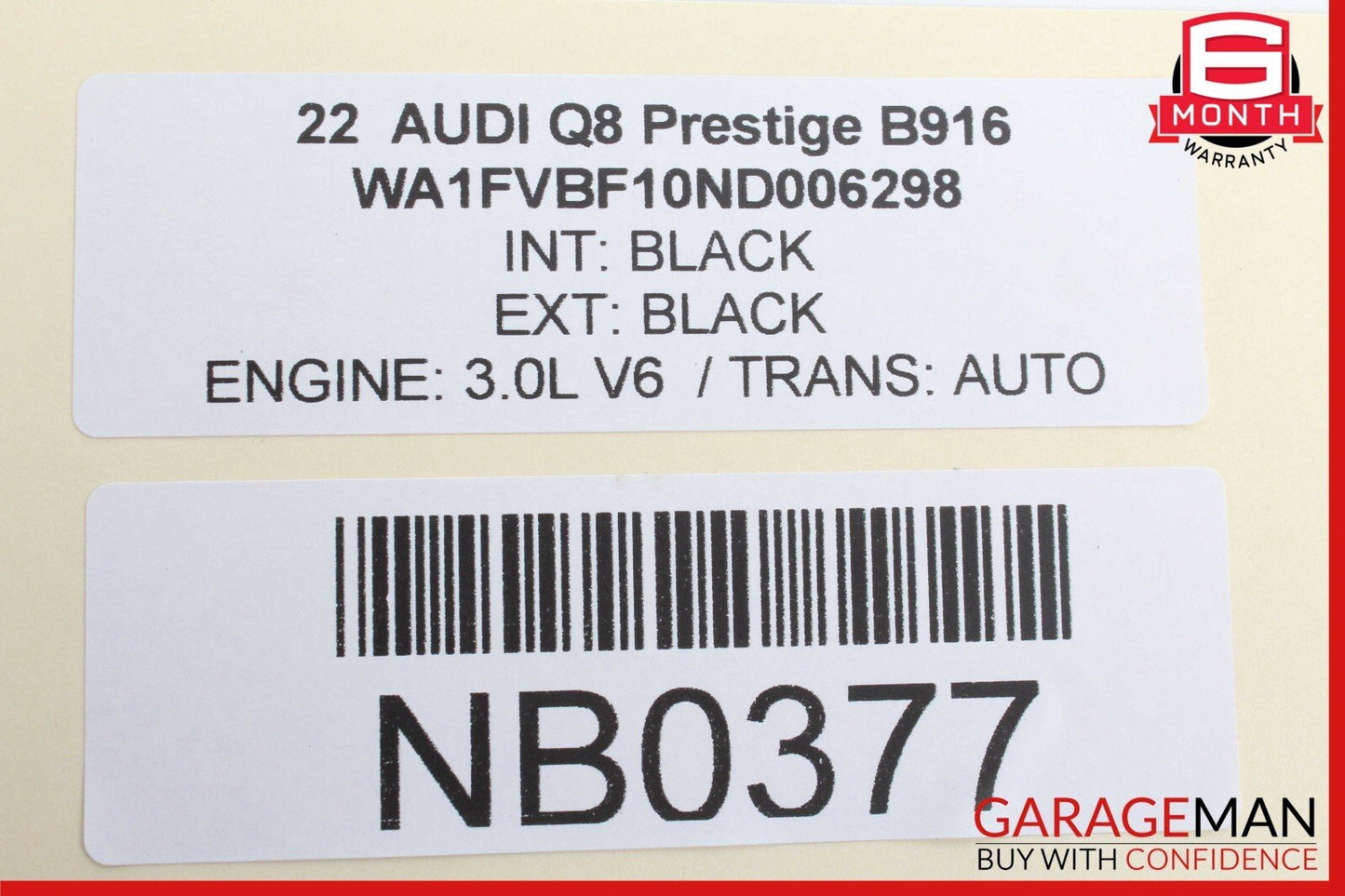 19-23 Audi Q8 Front / Rear Right Passenger Side Door Window Regulator Motor OEM