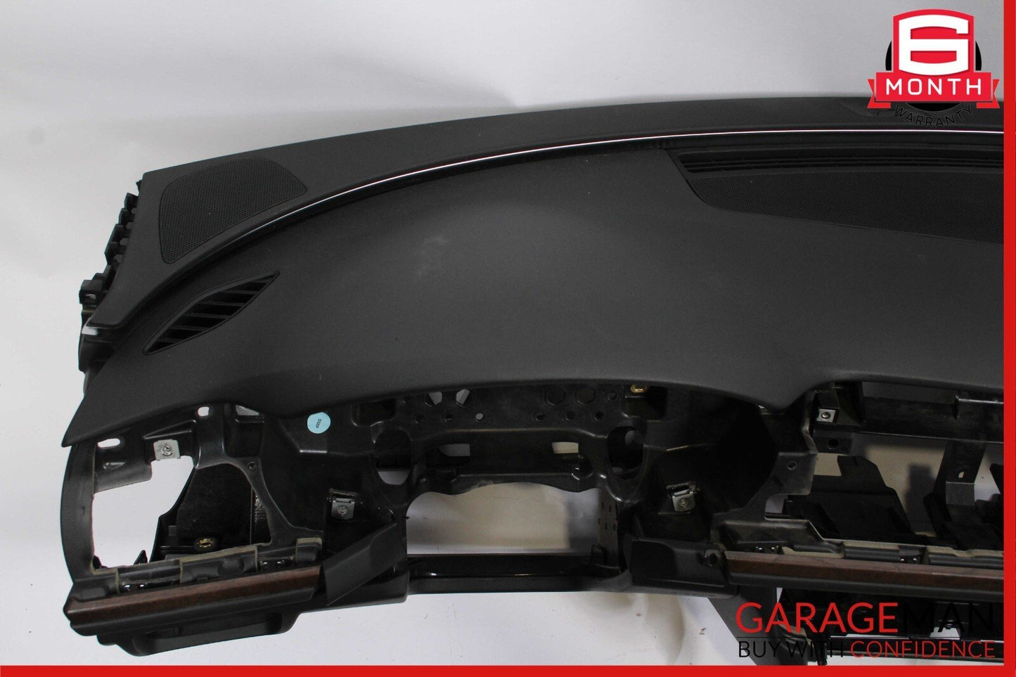 12-18 Audi A6 Front Dash Dashboard Instrument Panel Cover Trim Assembly Black