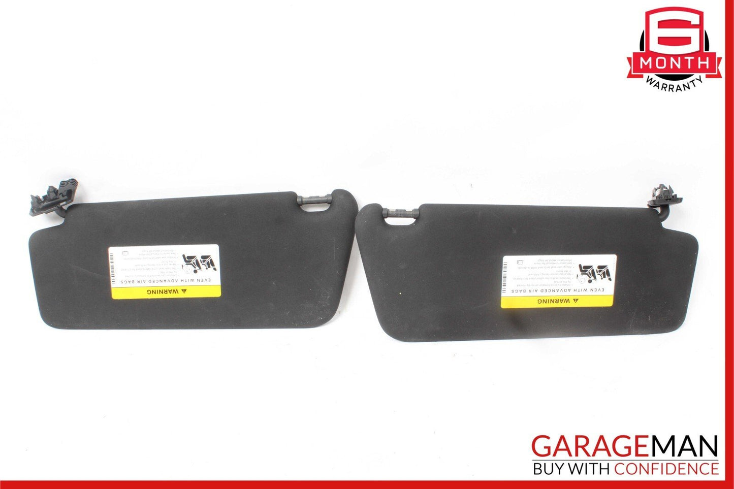 08-14 Mercedes C250 C350 Front Right and Left Sunvisor Sun Visor Cover Set Black