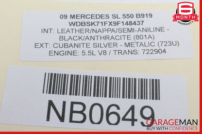 03-12 Mercedes R230 SL550 SL55 AMG SL500 Rear SAM Fuse Box Relay Module OEM