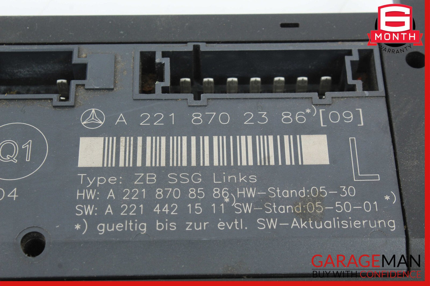 07-13 Mercedes W221 S550 S63 Front Left Driver Side Under Seat Control Unit OEM