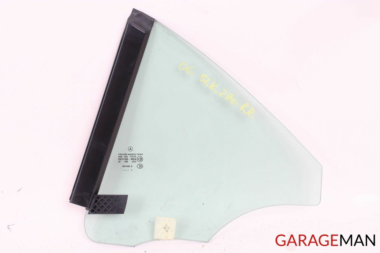 05-11 MERCEDES R171 SLK350 REAR RIGHT PASSENGER QUARTER WINDOW GLASS OEM