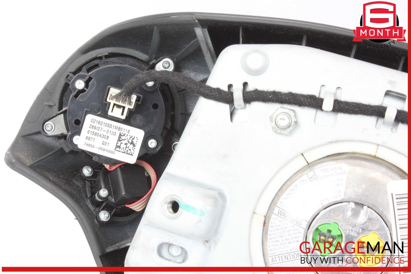 07-10 Mercedes W221 S550 S450 CL500 CL550 Steering Wheel Airbag Air Bag Black