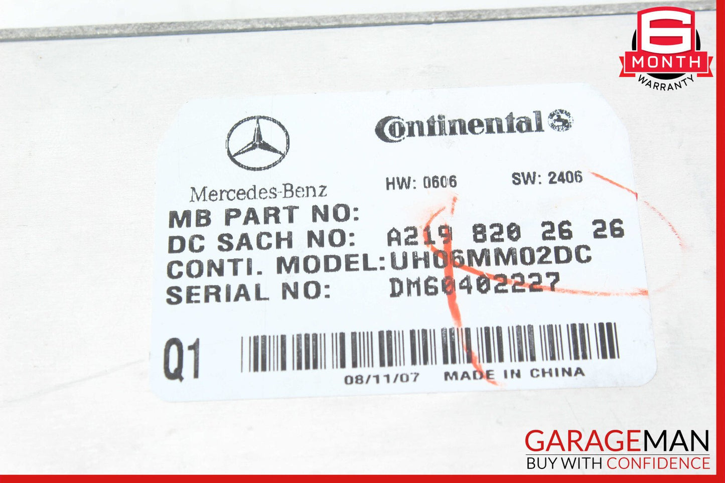 06-12 Mercedes X164 GL450 E350 Communication Control Module 2198202626 OEM