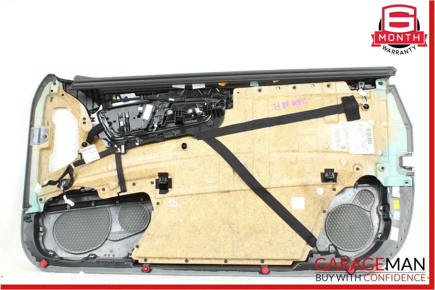 07-09 Mercedes W216 CL600 Front Left Side Complete Interior Door Panel Grey OEM