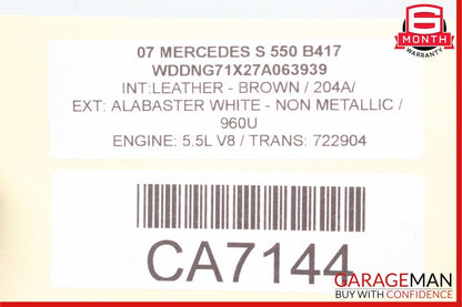 07-11 Mercedes W221 S550 CL550 A/C Air Conditioning Compressor 0022301211 OEM