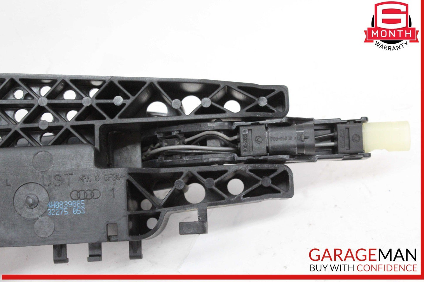 11-18 Audi A8 S8 Rear Left Driver Side Exterior Door Handle Gray 4H0839885 OEM