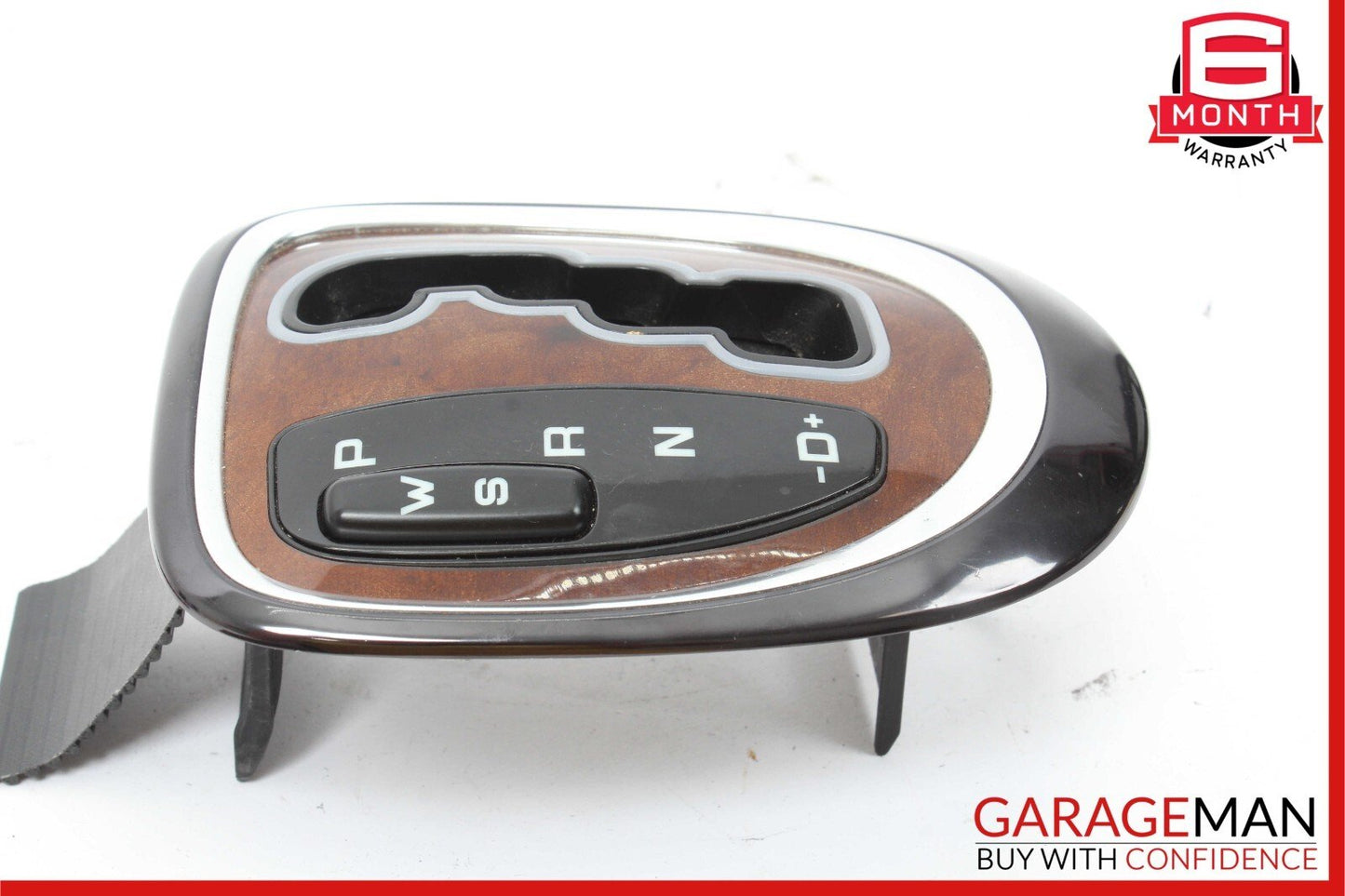 00-06 Mercedes W220 S500 S600 Gear Shifter Bezel Trim Indicator Wood OEM