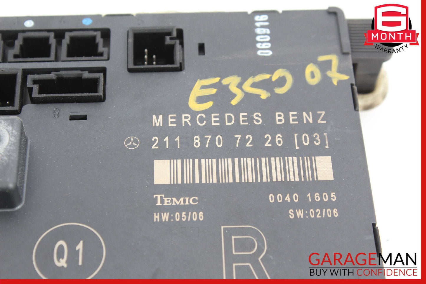 03-09 Mercedes W211 E350 E550 Front Right Passenger Door Control Module OEM