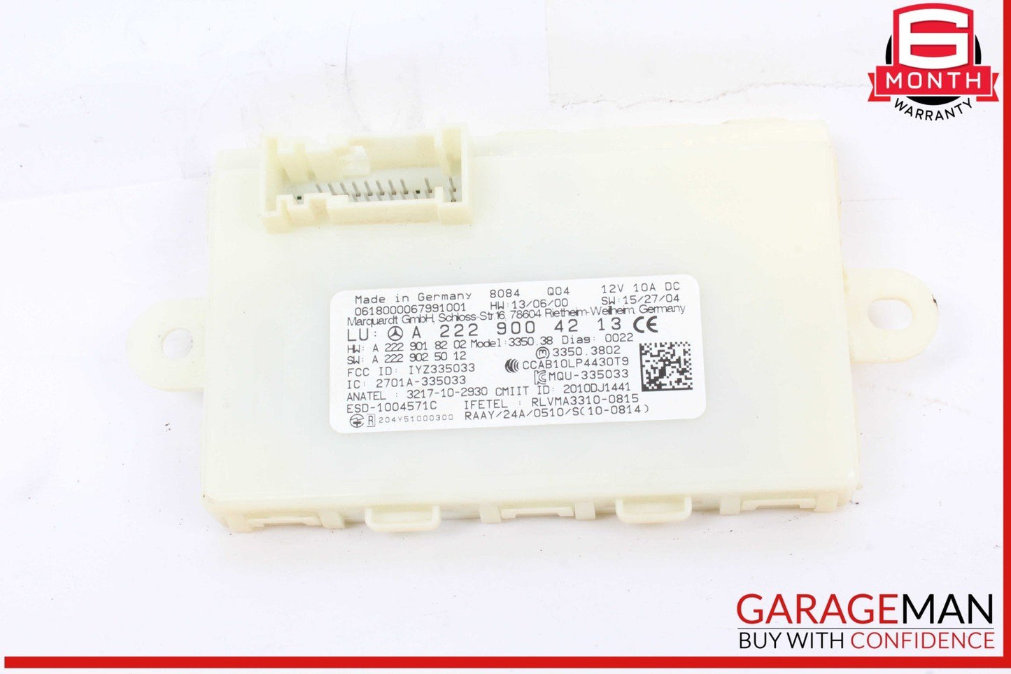 14-20 Mercedes X253 GLC350e S600 GLC350 S550 Keyless Go Entry Control Module OEM