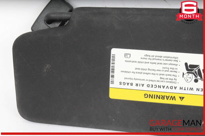 08-14 Mercedes W204 C300 C250 C350 Front Right Side Sunvisor Sun Visor Black OEM