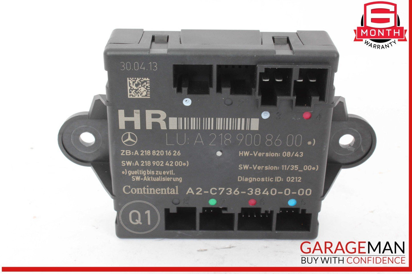 08-18 Mercedes W212 E350 C350 CLS550 Rear Right Side Door Control Module Unit
