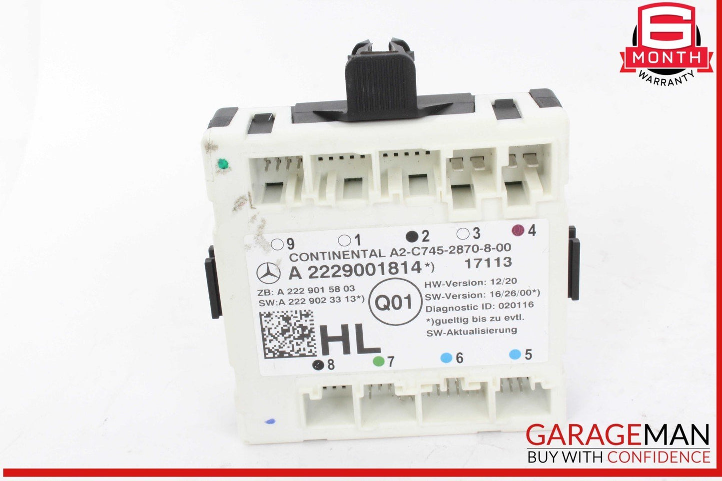 15-20 Mercedes W205 C300 Rear Left Driver Side Door Control Module Unit OEM