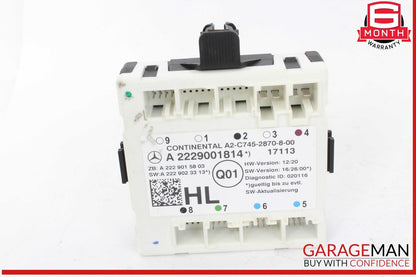 15-20 Mercedes W205 C300 Rear Left Driver Side Door Control Module Unit OEM