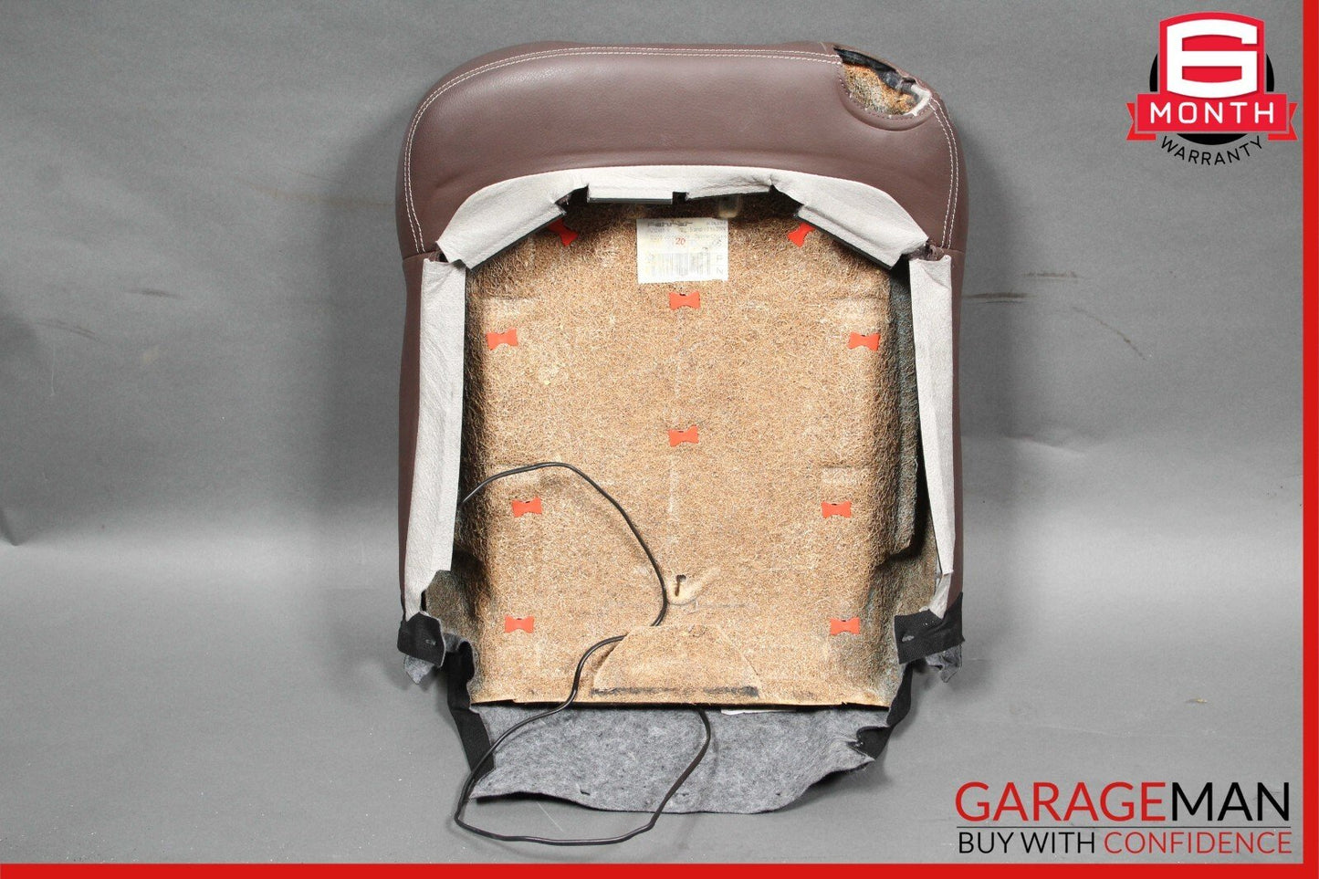 03-09 Mercedes W209 CLK320 CLK500 Front Right Side Top Upper Seat Cushion Brown