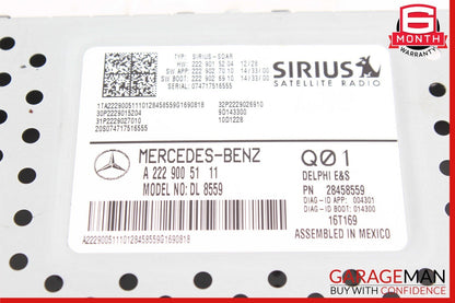 15-20 Mercedes W205 C300 C350e Satellite Radio Receiver Control Module Unit