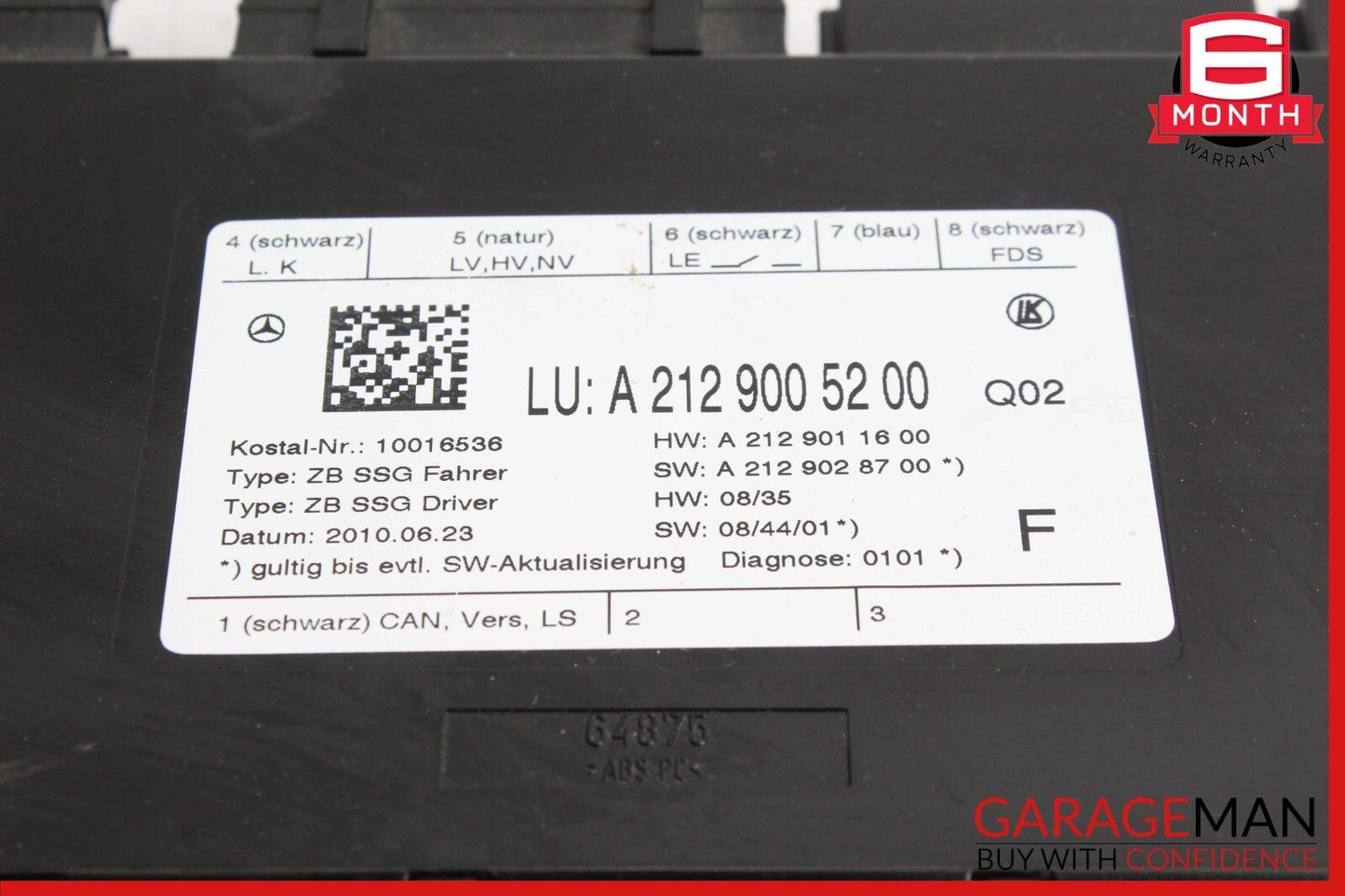 08-18 Mercedes CLS500 E350 SLK250 E550 Front Left Side Seat Control Module Unit