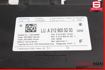 08-18 Mercedes CLS500 E350 SLK250 E550 Front Left Side Seat Control Module Unit