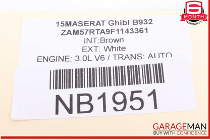 14-17 Maserati Ghibli Dash Headlight Head Light Lamp Control Switch 670019822