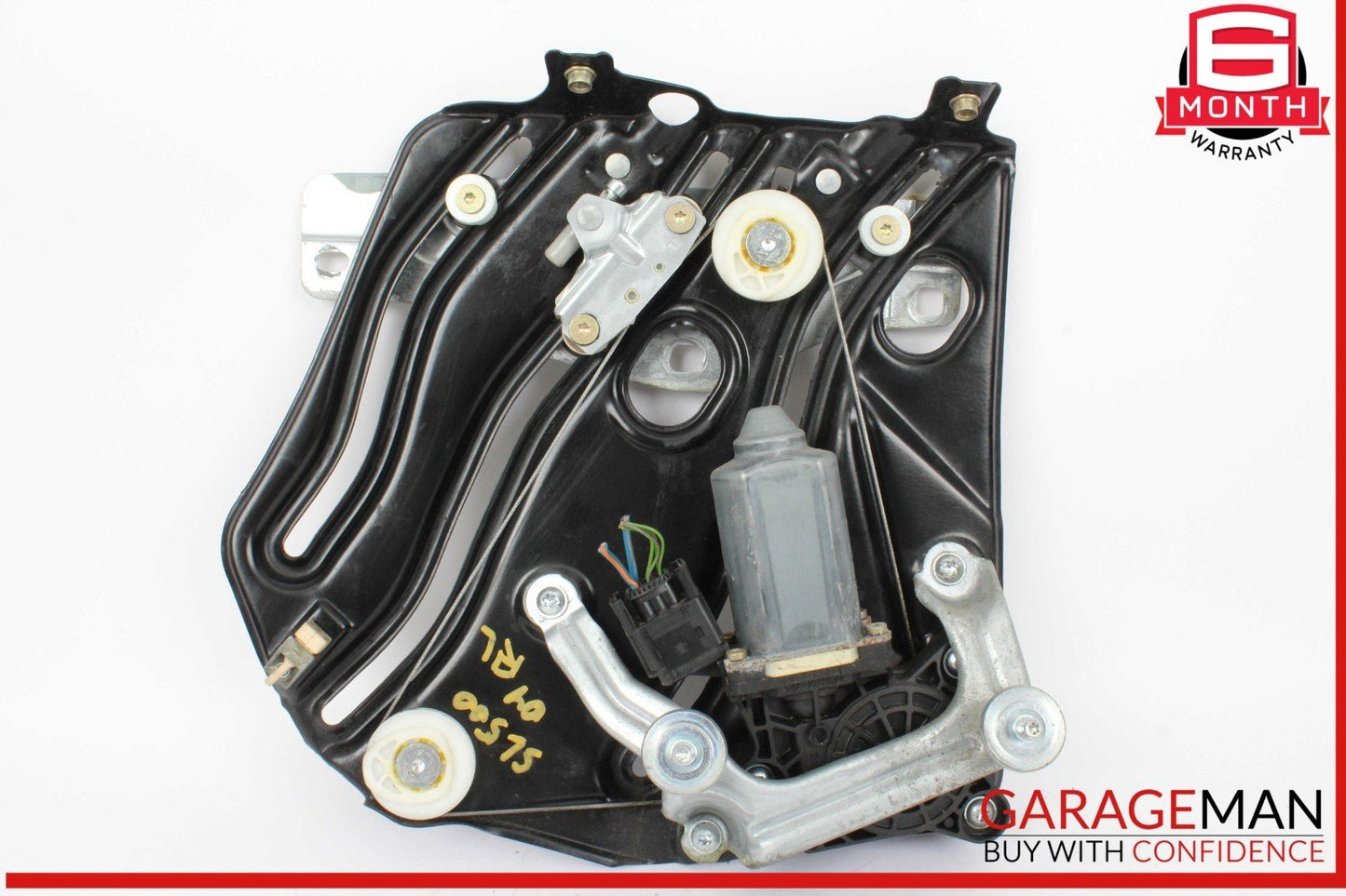 03-12 Mercedes R230 SL500 SL550 Window Quarter Glass Rear Left Plate Panel OEM